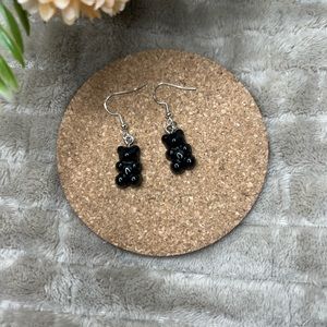 Black Gummy Bear Earrings